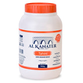 Al Kanater, Tahini Sesame Paste, 2 LB (32 Oz), 100% Natural, 100% Ground Sesame Seeds, Absence of Chemicals-No Whitening, Rich Creamy Taste for Hummus, Sauces, Baba Ghanouj and Halawa.
